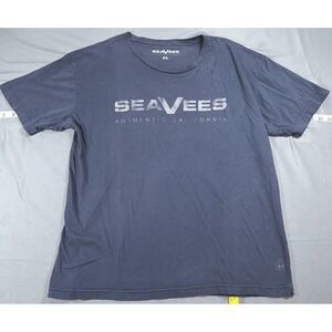 SeaVees Shirt Mens XL Blue Authentic California Graphic Tee Tagless Crewneck